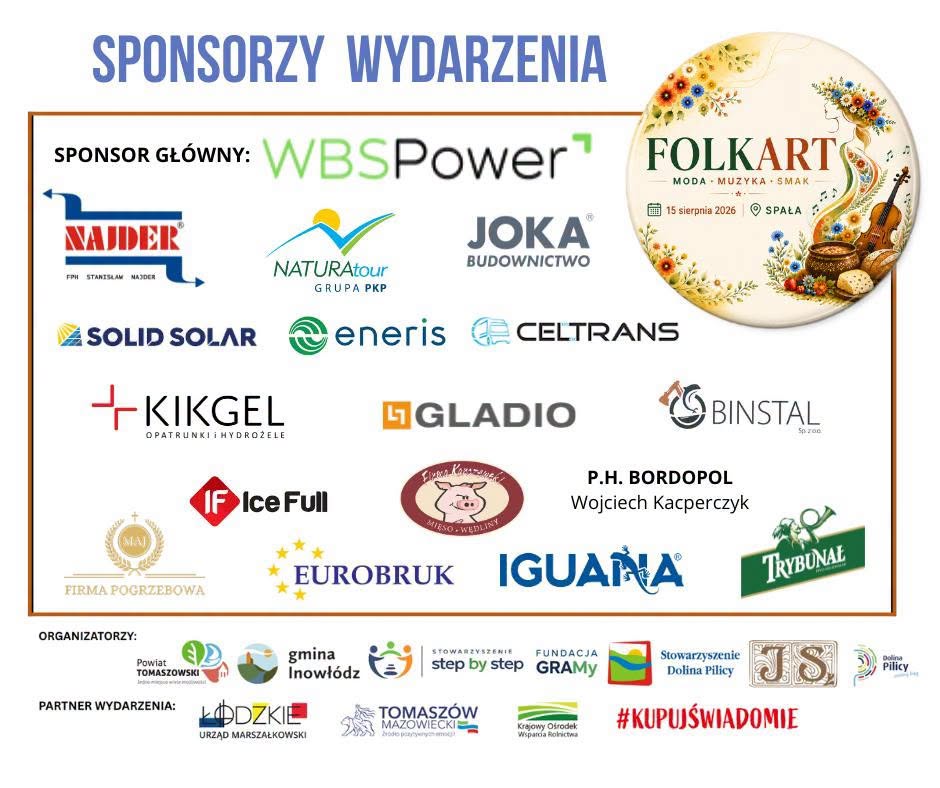 Sponsorzy wydarzenia