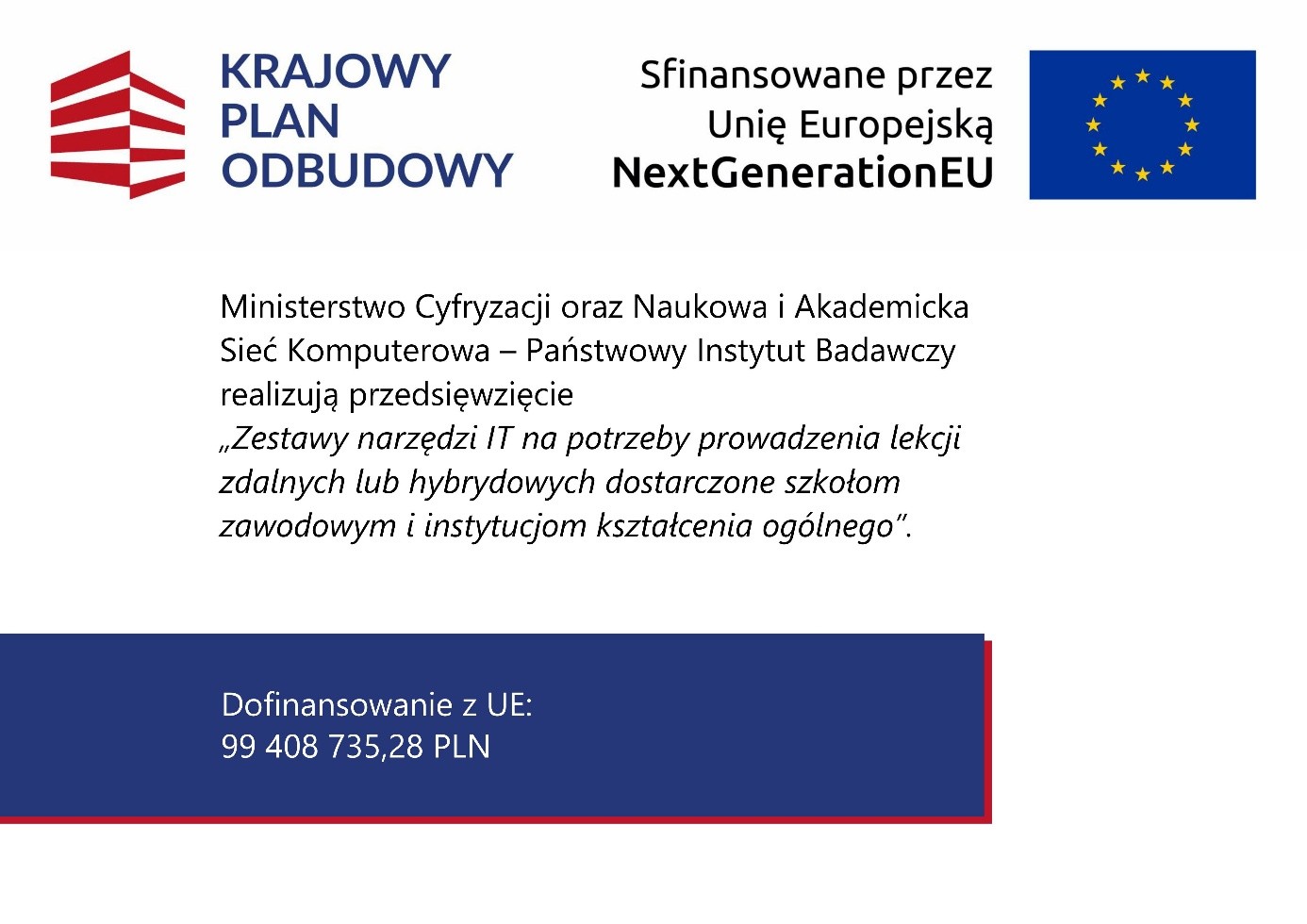 Wyposażenie szk&oacute;ł/instytucji w&nbsp;odpowiednie urządzenia i&nbsp;infrastrukturę ICT w&nbsp;celu poprawy og&oacute;lnej wydajności system&oacute;w edukacji