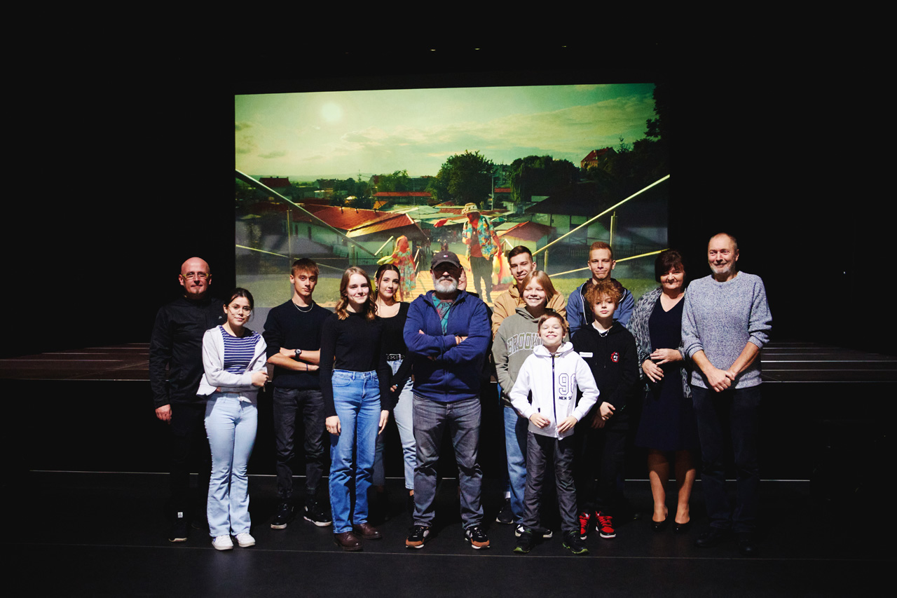 Na zdjęciu: uczestnicy spotkania z&nbsp;Janem Jakubem Kolskim, kt&oacute;re odbyło się w&nbsp;PCAS-ie