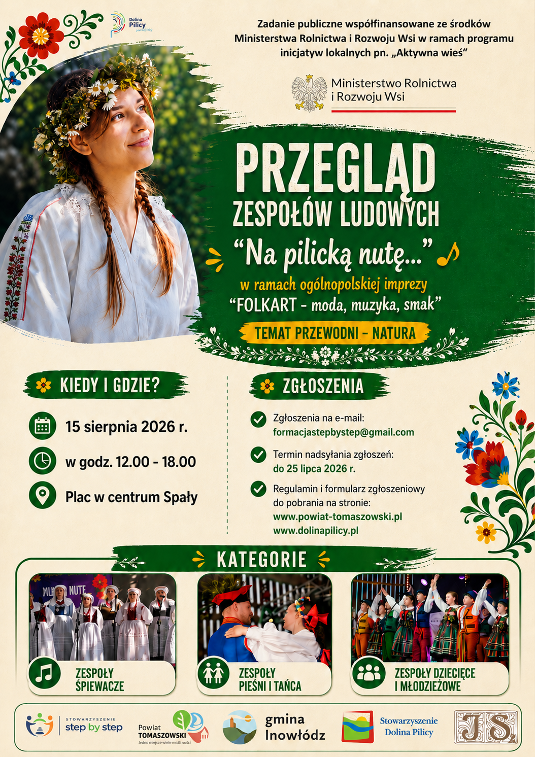 Plakat Przeglądu "Na Pilicką nutę..."