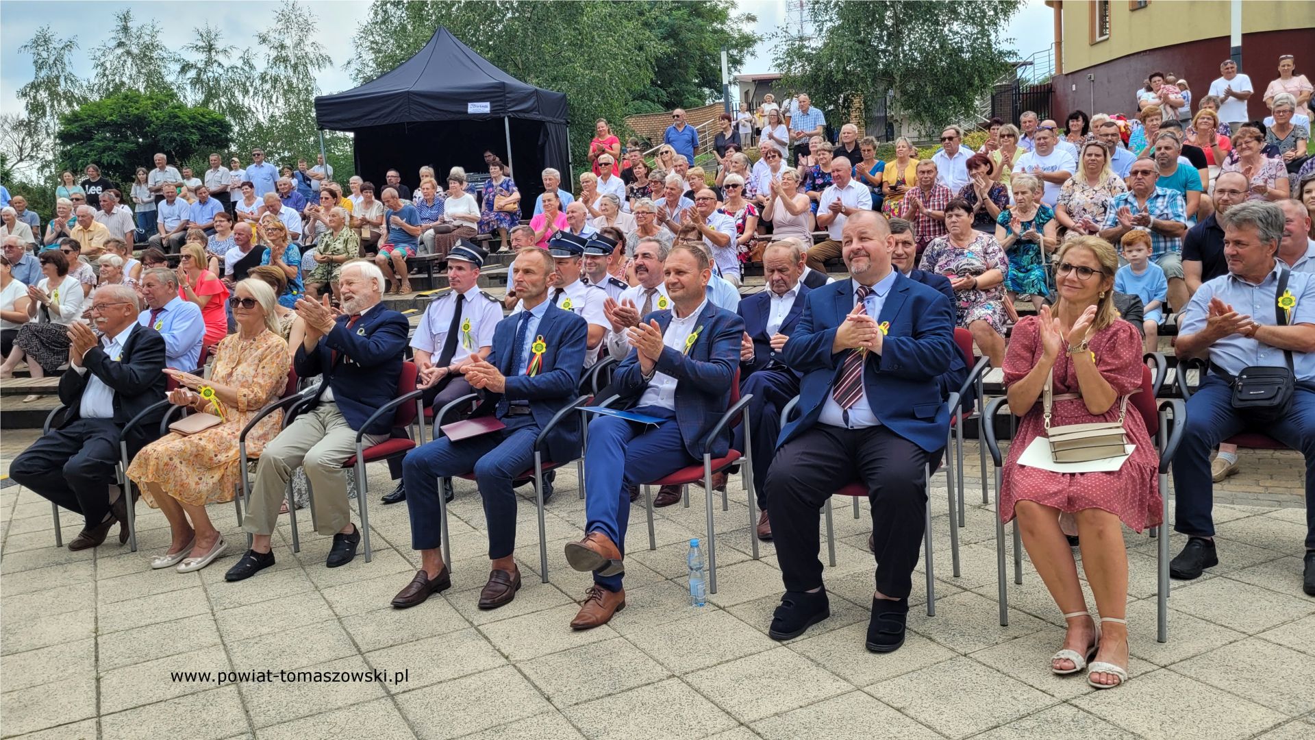 Na zdjęciu: uczestnicy święta plonów 2023, które odbyło się w niedzielę, 27 sierpnia 2023 roku, w Żelechlinku