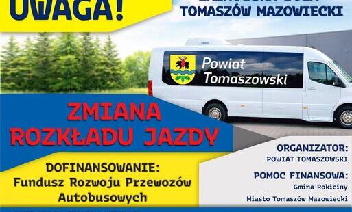 Zdjęcie do UWAGA !!! Od 1 lipca 2026 zmiana ROZKŁADU JAZDY.