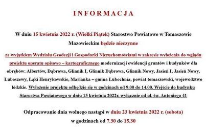 Zdjęcie do 15 kwietnia Starostwo Powiatowego zamknięte, za wyjątkiem Wydziału Geodezji i Gospodarki Nieruchomościami