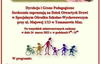 Zdjęcie do Specjalny Ośrodek Szkolno-Wychowawczy zaprasza na &bdquo;Dzień otwartych drzwi&rdquo;