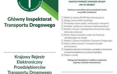 Zdjęcie do Komunikat dla przewoźnik&oacute;w drogowych
