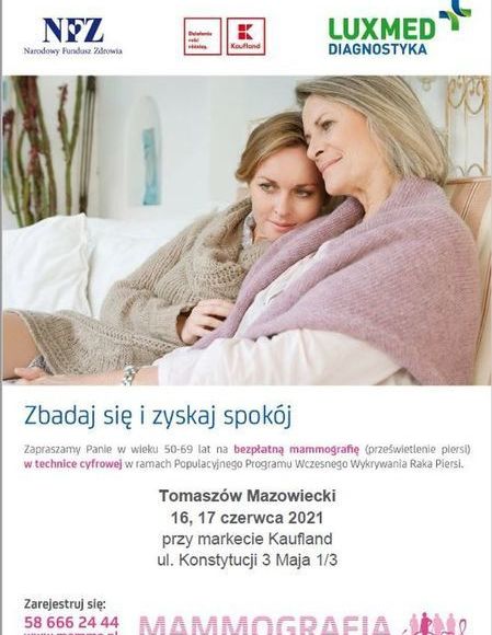 Lux Med Zaprasza Na Bezpłatną Mammografię Powiat Tomaszowski 4635